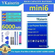Tablet Battery 6000mAh Premium Replacement High-Efficiency For Apple iPad Mini 6 Mini6 A2567 A2568 A