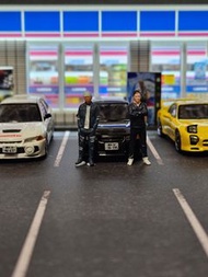 現貨  1/64  頭文字D 中里毅 須滕京一  Initial D 樹脂人偶 人仔 場景