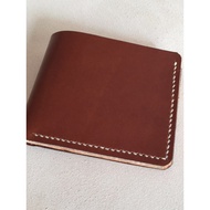 Vegetable Tanned Leather Cowhide Wallet - Oil Wax Finish, Handmade DIY