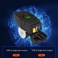 C1FB 20-80V E-Bike Handlebar USB Charger 24V 36V 48V 60V QC3.0 Quick Charger Adapter(Blue Light) Eas