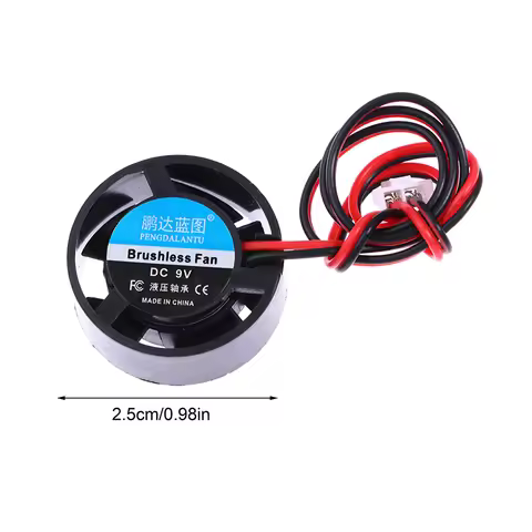 Mini Notebook Micro Cooling Fan Mini 2510 25*10MM DC 5V 9V 12V 24V Round 2-Pin Cooler Brushless Chip
