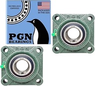 PGN - UCF206-20 Pillow Block Square Flange Mounted Bearing 1-1/4" Bore (2 PCS)