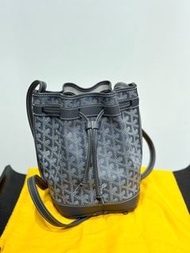 GOYARD Petit Flot 帆布拼皮 百搭休閒水桶包 小號