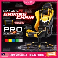 LOVIDA MAXGEAR Gaming Chair Reclining Ergonomic Professional E-Sport Backrest Racing Kerusi Gamer Lu