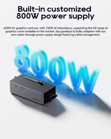 AG01 AG02 AG03 OCulink/USB4/ Graphics Docking Station 3*8pin Buit-in 800W Supply Power Game PCIe 4.0