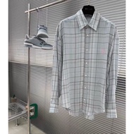 Acne studio Linen Embroidered Checked Shirt