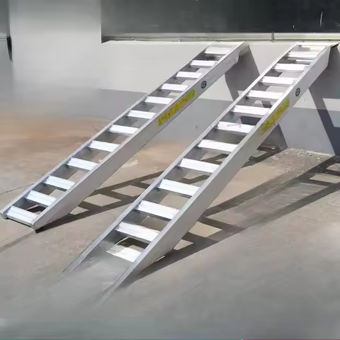 Harvester ladder elephant brand aluminum alloy ladder crawler truck special excavator springboard hi