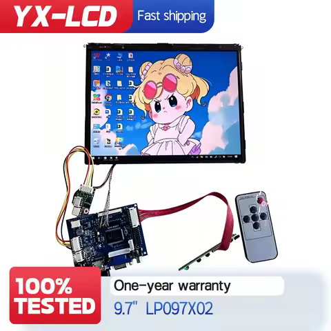 LP097X02 9.7" 1024X768 LCD Screen 1024*768 DIY+ AV HDMI-VGA controller board