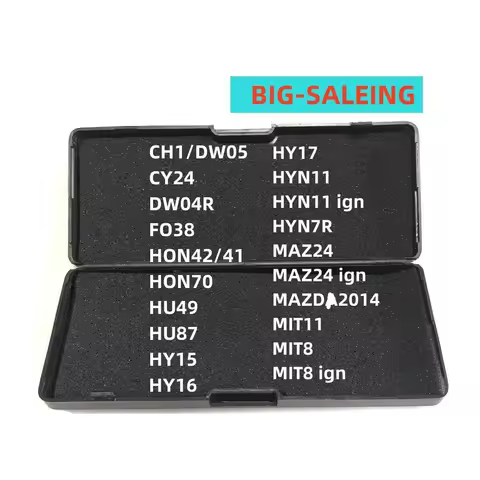 Lishi 2 in 1 CH1 DW05 CY24 DWO4R FO38 HON42 41 HON70 HU49 HU87 HY15 HY16 HY17 HYN11 ign HYN7R MAZ24 