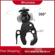 【Worth-Buy】 Bike Motorcycle Handlebar Clamp Bar Mount Tripod Adapter Camera Clamp Adjustable For Hero 12 11 10 9 8 7 6 Osmo Action