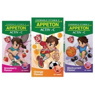 ◑✕✖APPETON ACTIV-C 60s Vitamin C 100mg 7-12 years