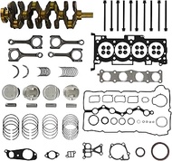 G4KE 2.4L Engine Rebuild Overhaul Kit Head Gasket Set w/Crankshaft Pistons & Con-Rod Fit For 07-19 H