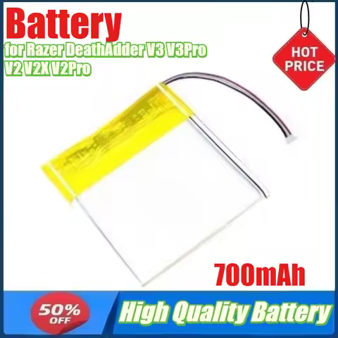 700mAh Battery for Razer DeathAdder V3 V3Pro V2 V2X V2Pro Mouse Battery