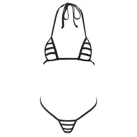 SHERRYLO Mini Micro Bikini Extreme Bikinis Sets for Women Crotchless G String Thong Exotic Nude Micr