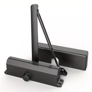 Door Accessories Quality BTO Main Door Auto Door Soft Closer with Slide Arm Stopper Black Color
