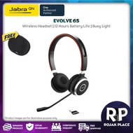 Jabra Evolve 65 Stereo Professional Wireless Headset with Bluetooth and USB Dongle Connectivity
