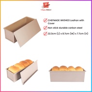 CHEFMADE Non-stick Loafran With Cover WK9403 | Durable Carbon Steel Quality Loaf Tray Non Stick