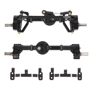 Front and Rear Portal Axle with Metal Link Rod Mount Base for MN D90 MN-90 MN98 MN99S MN45 1/12 RC C