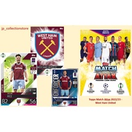 [West Ham United] 2022/23 Match Attax Football Shiny &amp; Normal Cards