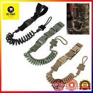 Outdoor Military Fans Multi-functional Tactical Lanyard Safety Rope Anti-lost spring Wear Elastic Ke