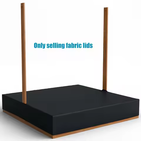 Waterproof Sandbox Cover 420D Oxford Cloth Outdoor Garden Large Wooden Sandbox Dustproof Sandpit Poo