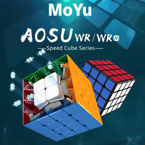 MoYu Aosu 4x4 WRM Magnetic Magic Cube Stickerless Professional Fidget Toys MOYU AOSU WR M 4X4 Cubo M