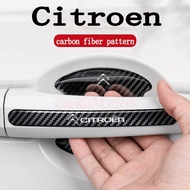 Citroen Carbon fiber car door anti-collision strip Car Door Handle Protector door bowl protective fi