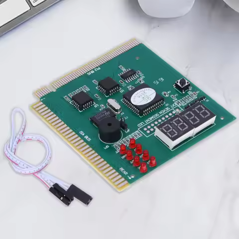 4 Digit LCD Display PC Analyzer Diagnostic Post Card PCI & ISA Motherboard Post Tester PC Computer M