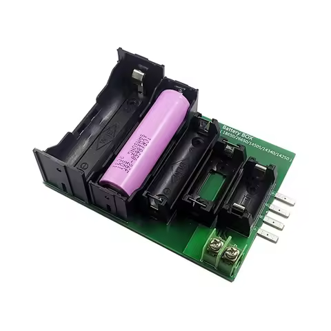 Battery capacity tester box Battery Tester Case 4 & 2-Wire Terminal 18650 26650 14505