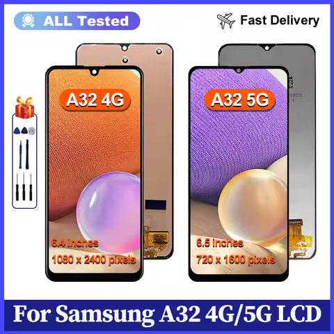 OLED For Samsung Galaxy A32 4G LCD SM-A325F Display Touch Screen Digitizer For Samsung A32 5G LCD SM