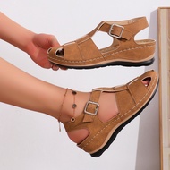 Flat Platform Sandals Women Summer New Korean Style Flat Sandals for Women Gladiator Sandals