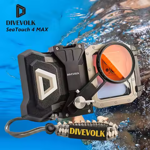 DIVEVOLK Seatouch 4 Max plus Phone Diving Case Waterproof Diving for iPhone 16/17 Huawei Samsung Xia
