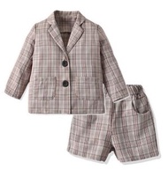 全城熱賣 - 春款女童長袖西裝外套短褲兩件套(80-130cm)(下單後請聯絡客服確認發貨尺碼及顏色)