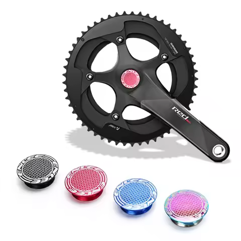 ENLEE Mountain Bike Crank Dust Cover EIEIO Hollow integrated Chainwheel Aluminum Alloy Cover For SHI