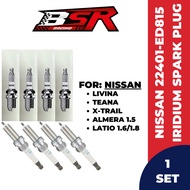 NISSAN Iridium Spark Plug For Nissan Grand Livina/ Latio/ Slyphy/ Teana/ Almera (22401-ED815)