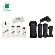 Kesoto No. 1 3 5 UT Putter Sleeve Golf Club Head Covers, Golf Headcovers Golf Wood