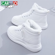 KY/🏅Cartelo Crocodile（CARTELO）High Top White Shoes Women's Shoes2023New Autumn and Winter Thin and All-Matching Platform