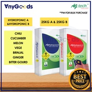 [25KG A & 25KG B] AnyGoods x Ag-Tech Premium Ag Hydroponic AB Set Chili Cucumber Melon Vege | Baja F