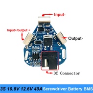 3S 10.8V 12.6V 40A BMS 18650 Lithium Battery Board BMS for Screwdriver Shura Shurika Battery 3S 12V 