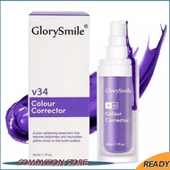 30ml Glory Smile V34 Colour Corrector Serum 30ml Teeth Purple Toothpaste