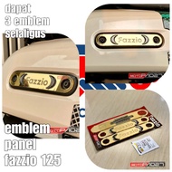 3D ACRYLIC SIDE PANEL EMBLEM FAZZIO FRONT SIDE YAMAHA FAZZIO PREMIUM
