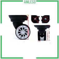 [Amleso] 1 Pair of Scooter Suitcase Luggage Replacement Castors for Travel