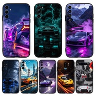 for Samsung A07 A17 A56 A36 A26 S25 Fe Edge Plus Ultra sports car GTR CASING 5Y17 Black TPU Soft Sil