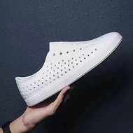 (Lùi 1-2 size) Giày nhựa lười Nữ lỗ thoáng khí đi mưa đi học họa tiết họa hình cute chất EVA siêu nh