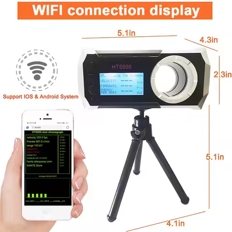 LCD Screen Bullet Firing Speed Chronograph HT6000 Shooting Screen Velometer Air Gun Paintball Gun Sp