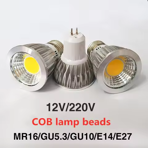 LED spot lamp LED Bulb GU10 COB GU5.3 E27 E14 MR16 2700K Warm White 9W 12W 15W bulb replace Halogen