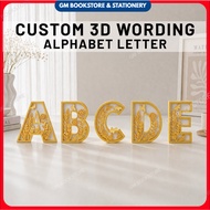 CUSTOM 3D WORDING ALPHABET LETTER / 3D WORDING / ALPHABET LETTER CUSTOM / CUSTOM HURUF 3D MURAH