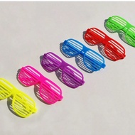 12pcs Colorful 80s & 90s Party Fashion Eyeglasses Frames - Plastic Lightweight Frameless Glasses, Su