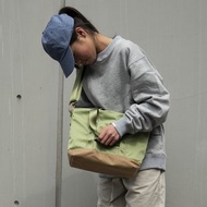 Tote+ 復古托特包 大容量 輕便防水 斜挎手提 優質尼龍 牛油果綠