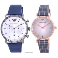 Emporio Armani Analog Quartz Men's And Women's Watch Combo Set - AR11384 - AR11386